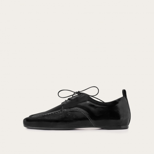 Lila Flats, glossy black OUTLET